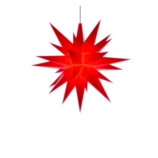 Herrnhuter Weihnachtsstern rot für Innen inkl. Netzteil für 1-2 Sterne