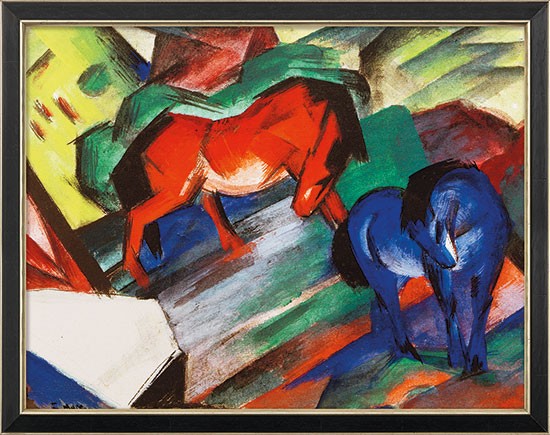 Franz Marc: Bild Rotes und blaues Pferd (1912)