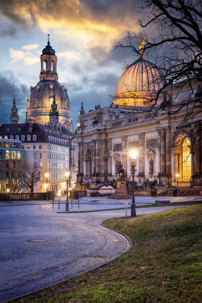 Wandbild Dresden - Blick vom Brühlschen Garten (Motiv 00777)
