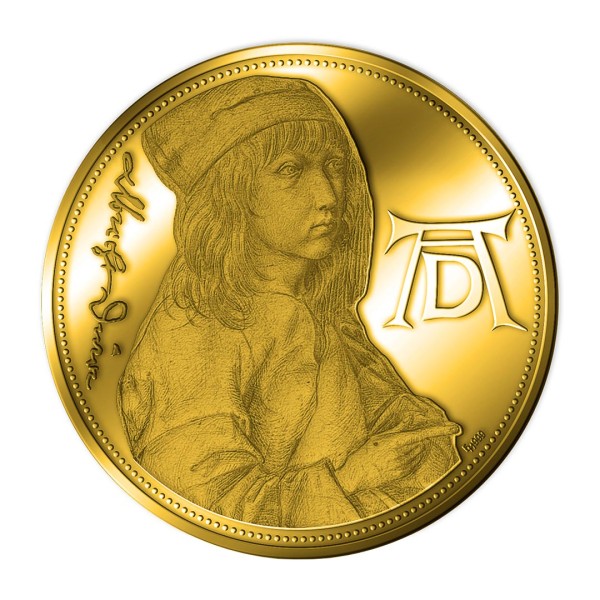 Sonderprägung Feingold 2021 – 550. Geburtstag Albrecht Dürer – Selbstbildnis des Dreizehnjährigen
