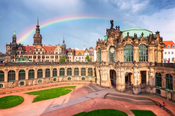 Wandbild Dresden - Glockenspielpavillon des Dresdner Zwingers (Motiv 00623)