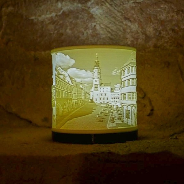 3D LED-Fotolicht Görlitz - Fotolampe mit Stadt-Bildmotiv