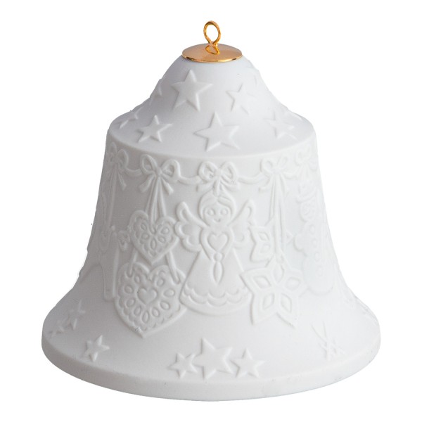 Meissen - Baumschmuck Glocke mit Relief - Lebkuchen