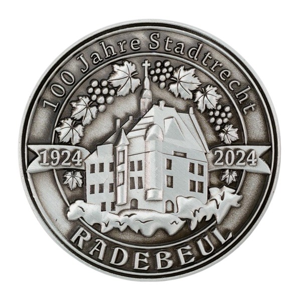 Medaille 100 Jahre Stadtrecht Radebeul