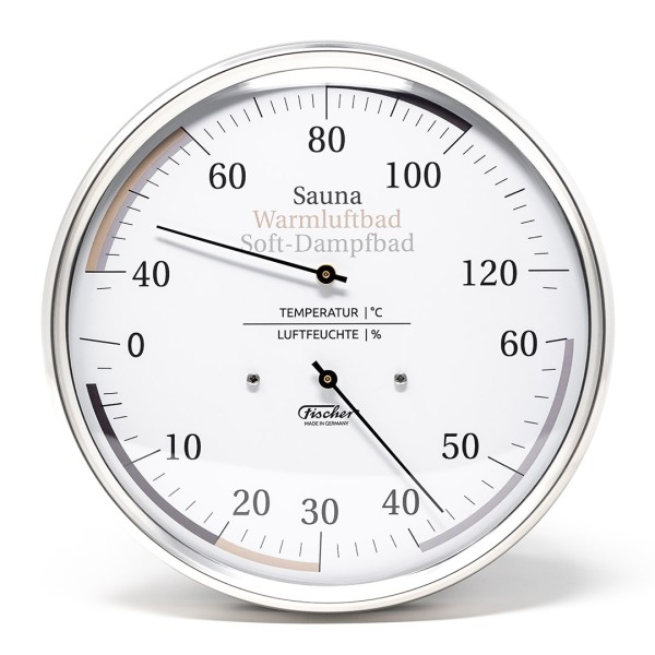 Fischer Sauna-Thermohygrometer Universal - 130 mm