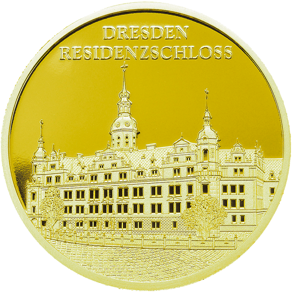 Sonderprägung Feingold Residenzschloss Dresden - Einzelmotiv
